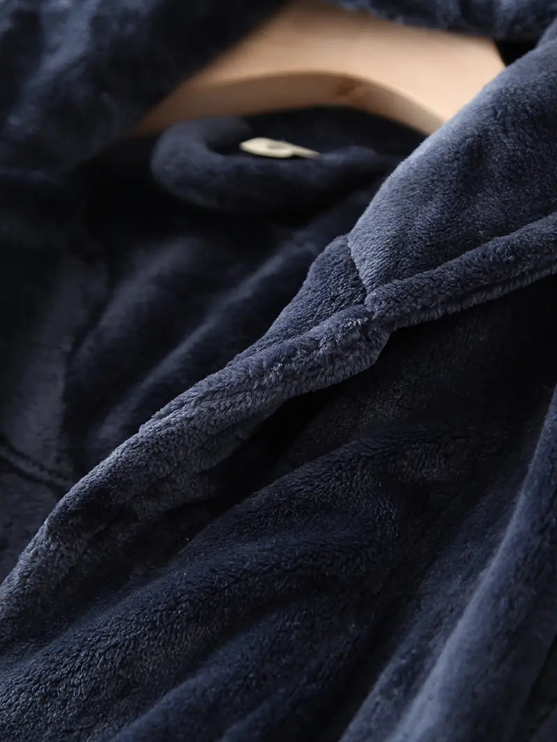 robe de chambre polaire à capuche