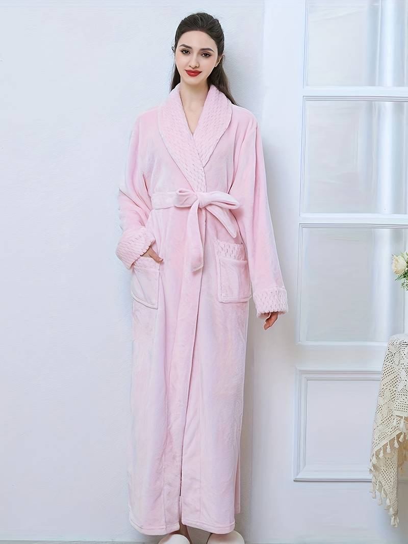 peignoir doux en polaire
