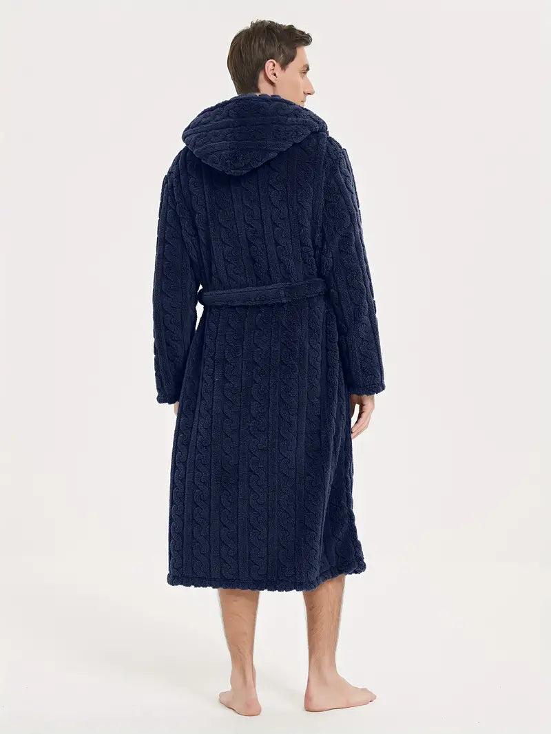 peignoir long hiver capuche