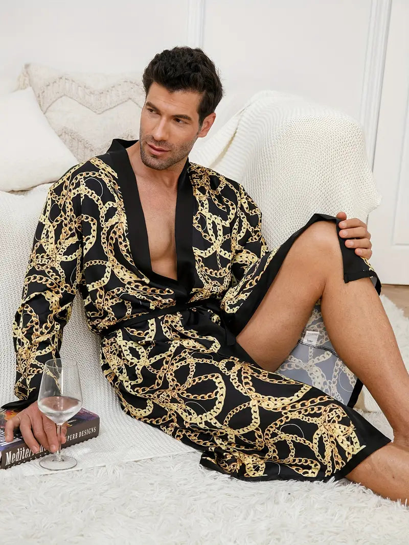 peignoir homme élégant