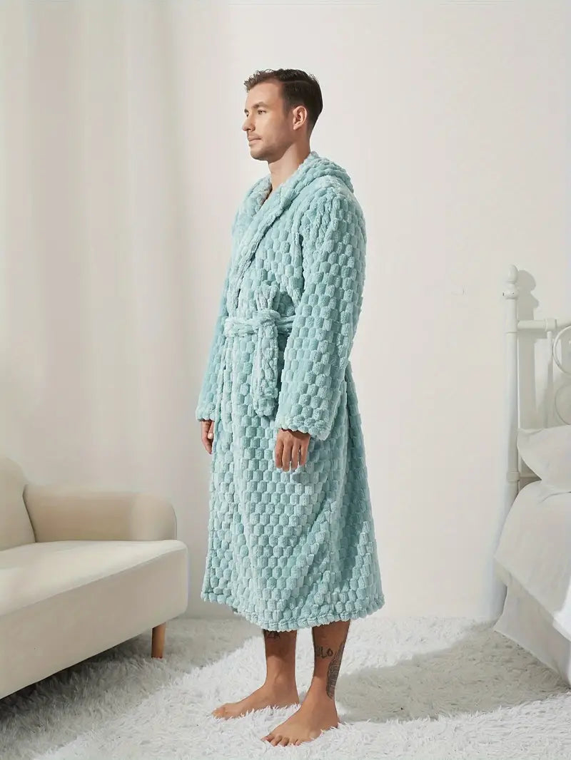 peignoir de luxe bleu
