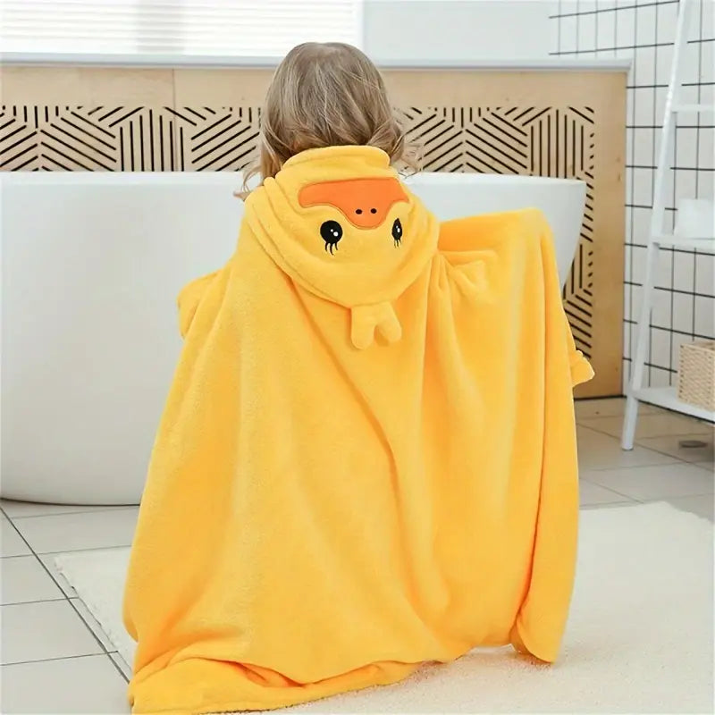 cape de bain bébé motif canard