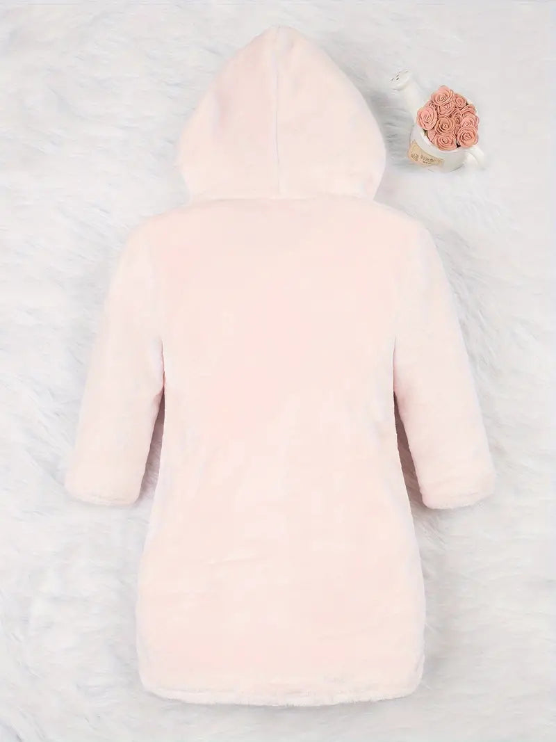 confort peignoir rose enfant