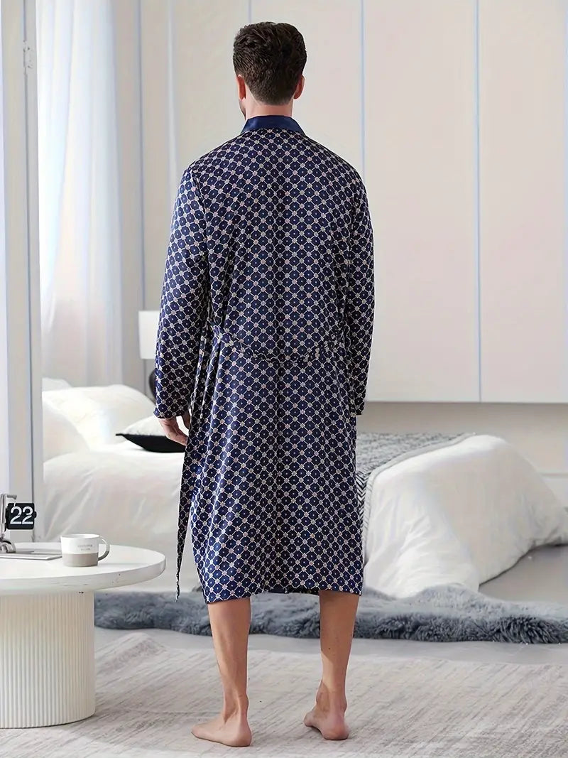 peignoir luxe bleu doux