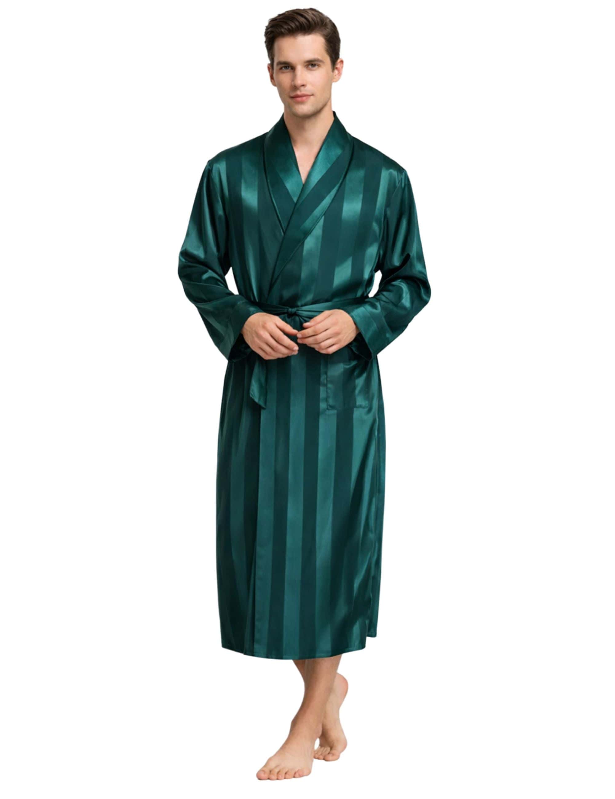 peignoir en soie homme