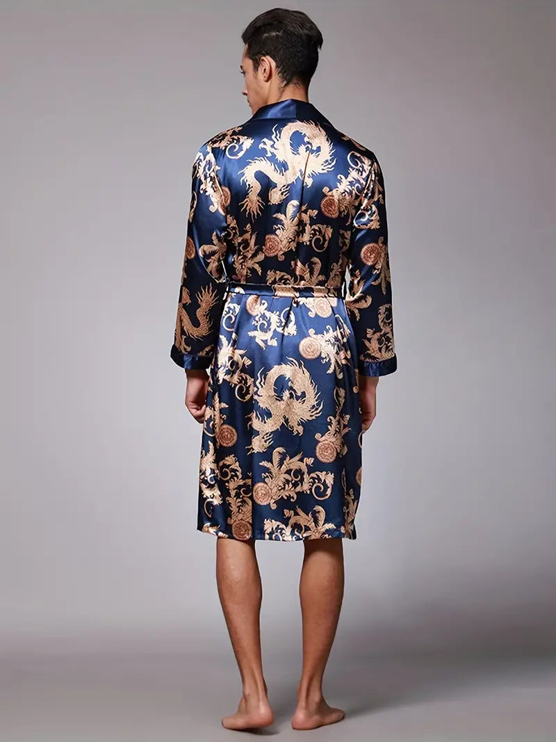 peignoir dragon homme
