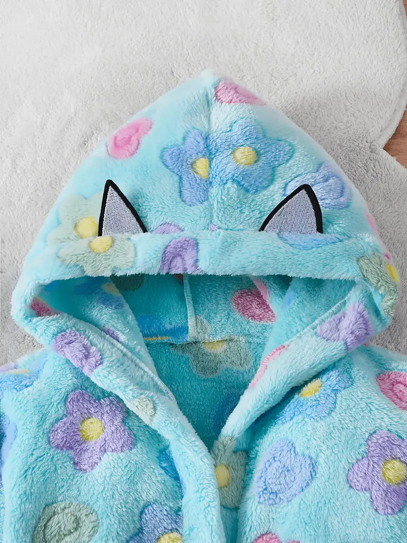 peignoir de bain floral
