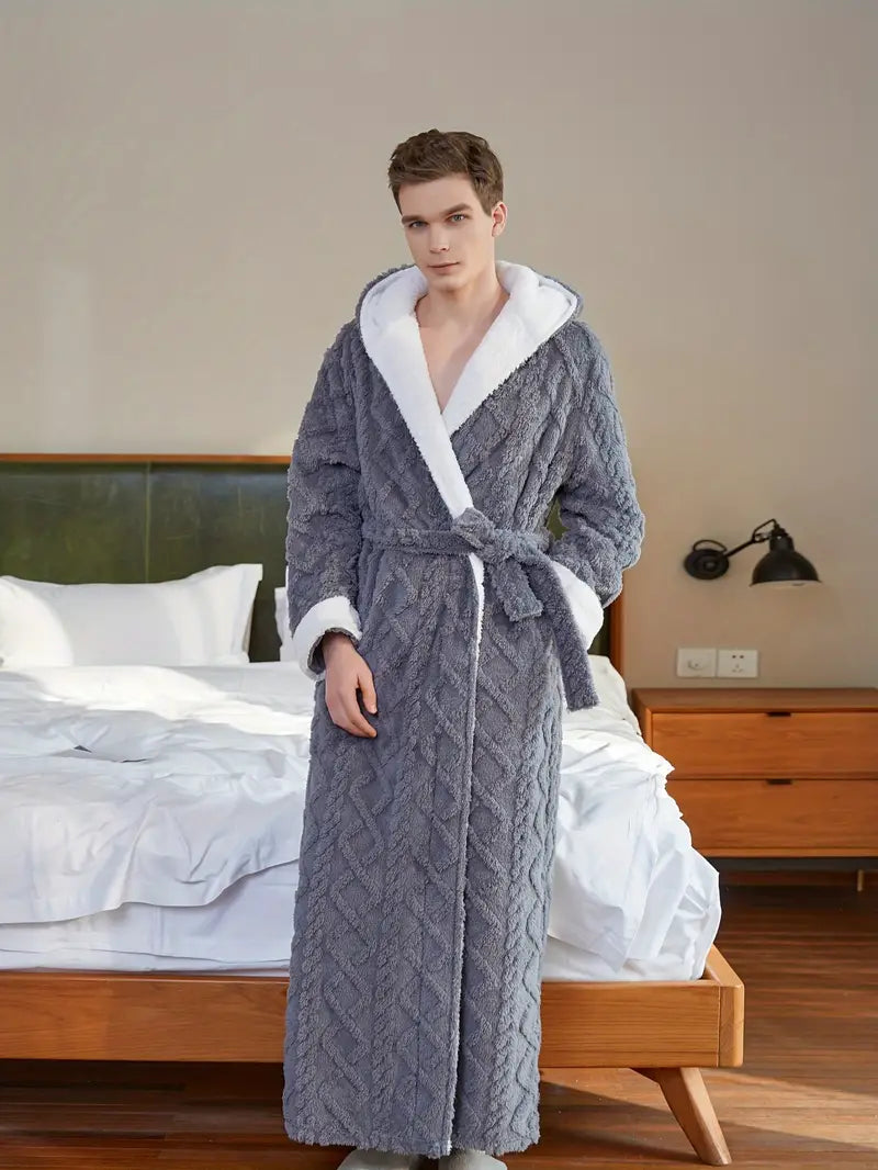 peignoir avec capuche luxe