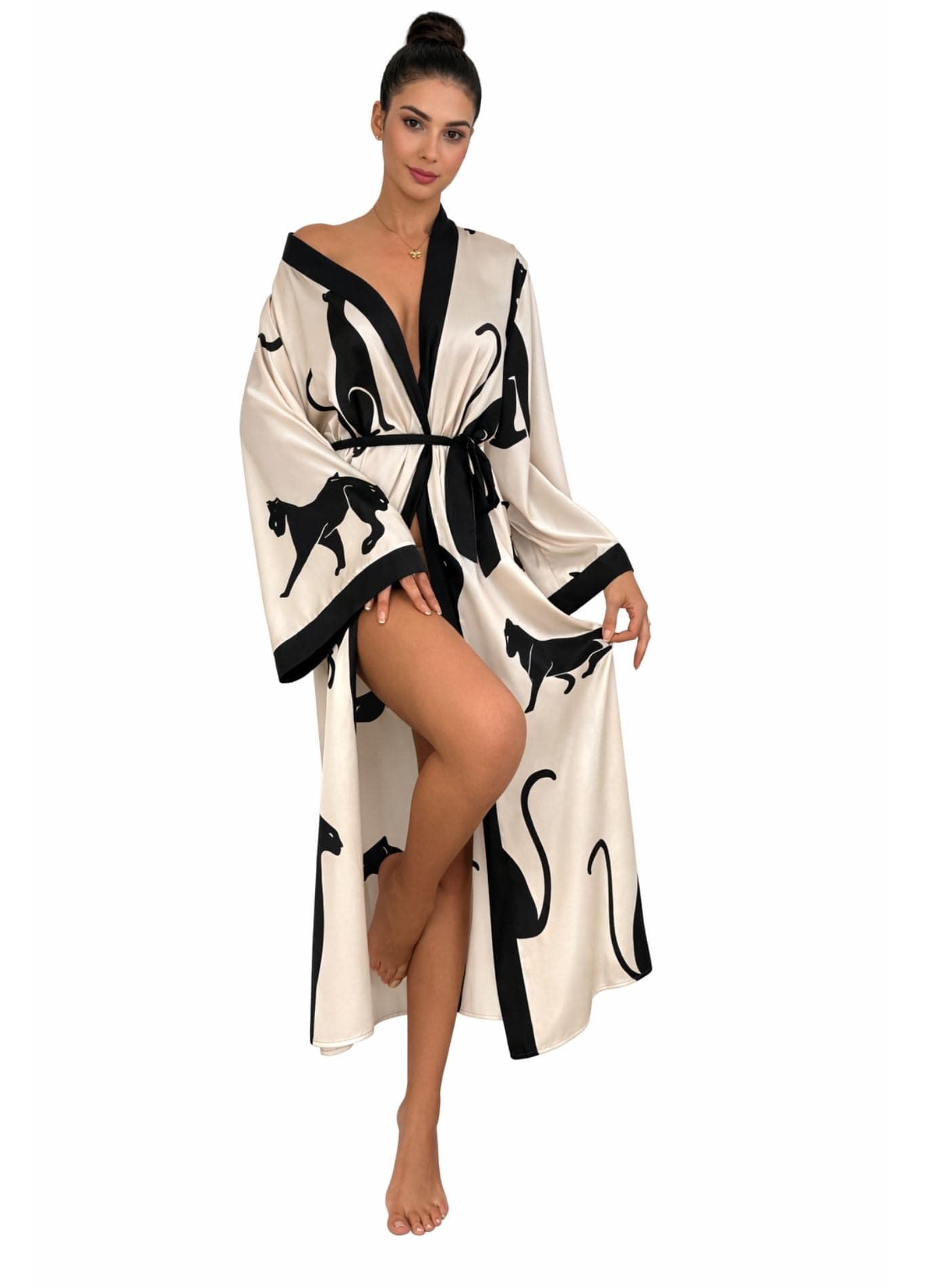 peignoir satin tendance