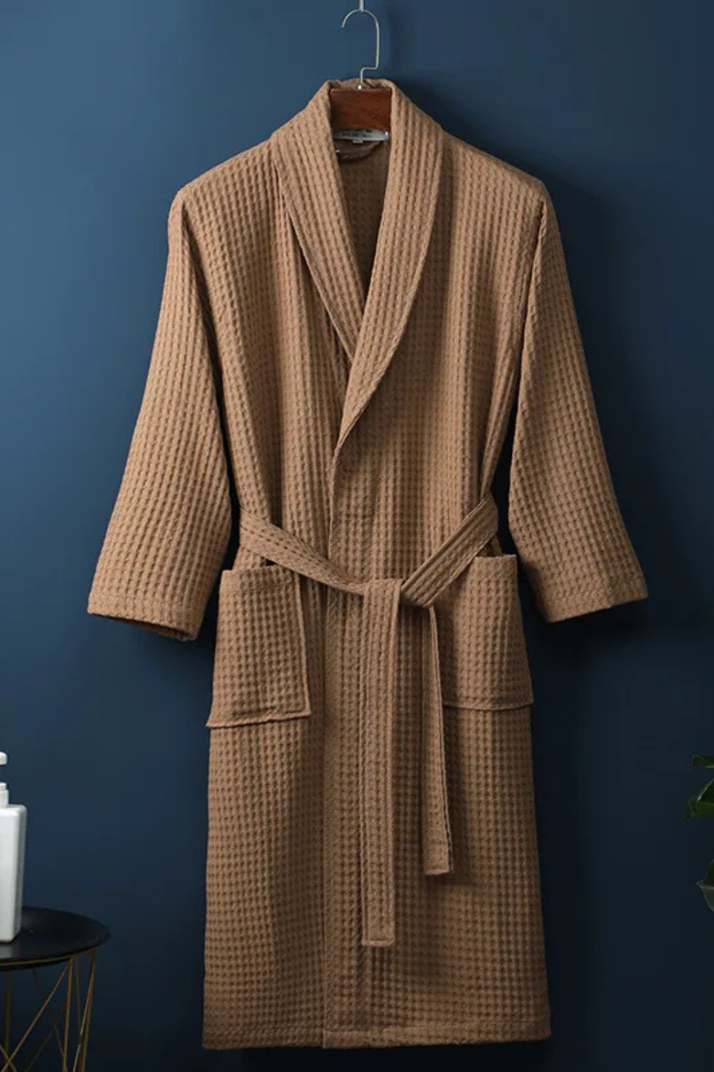 peignoir gaufré en coton
