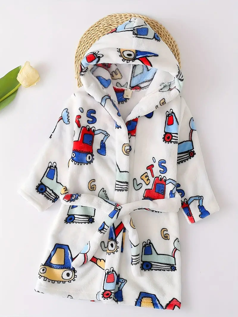 peignoir de bain enfant blanc