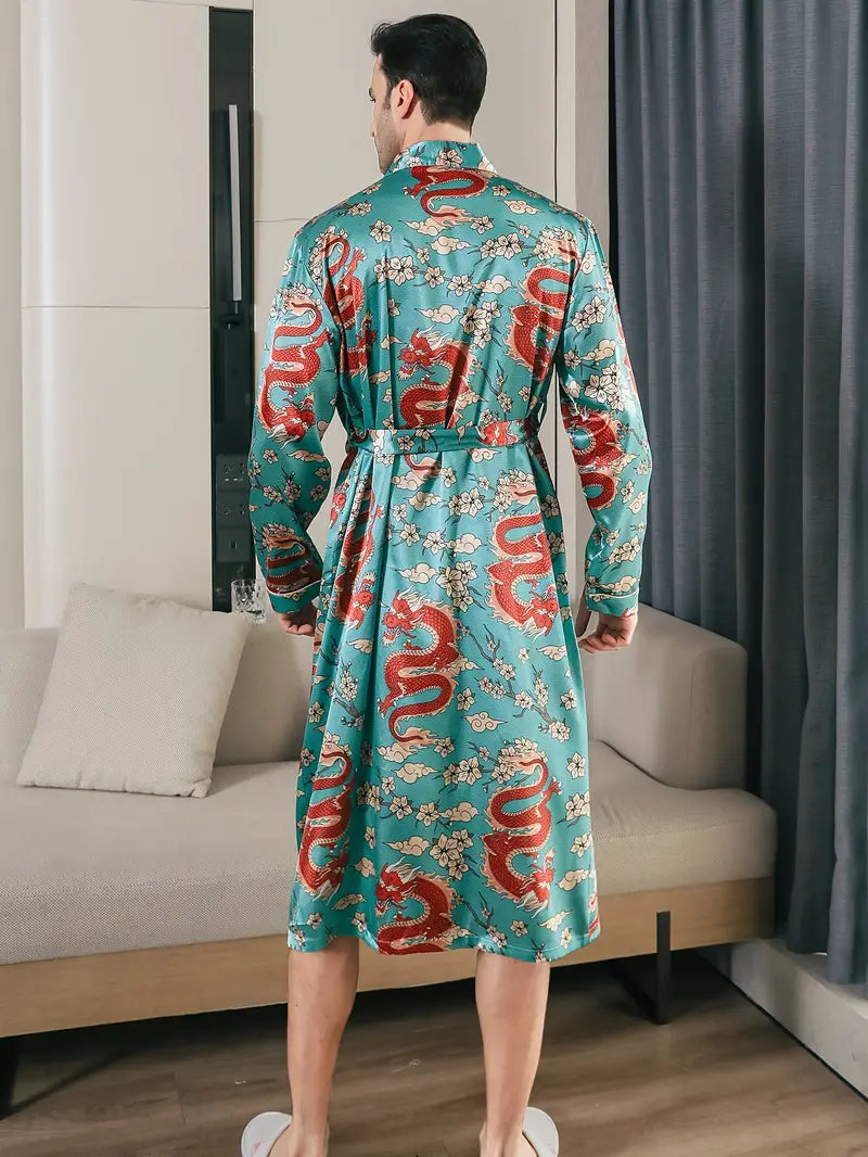 motif dragon turquoise