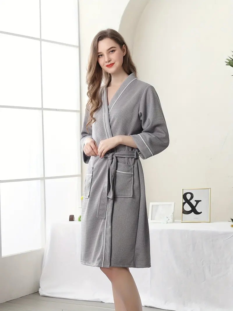 peignoir blanc doux