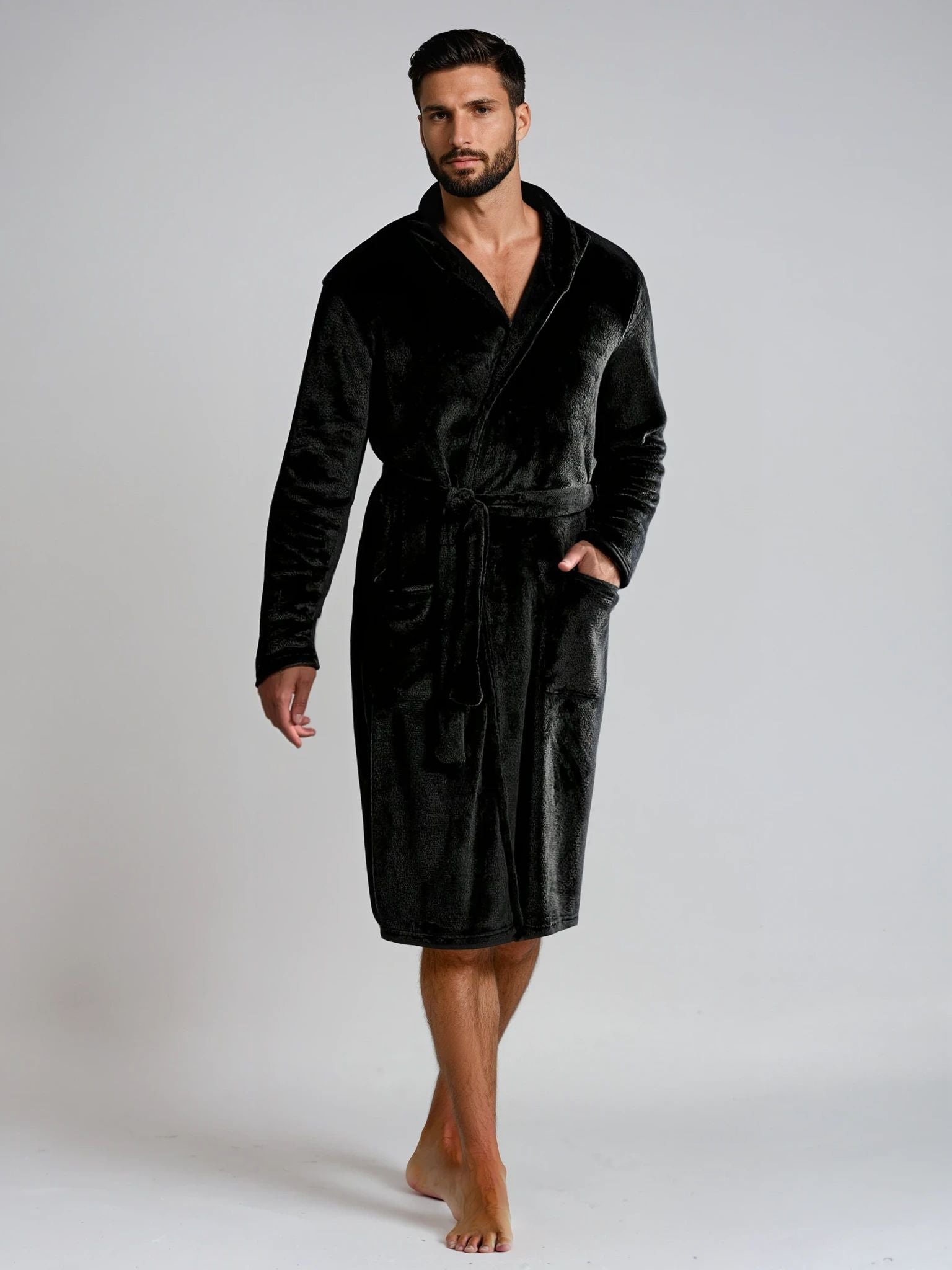 peignoir homme polaire