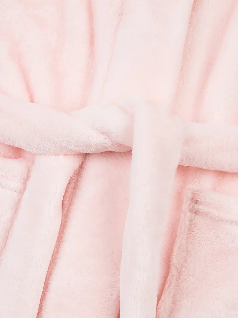 doux peignoir enfant rose