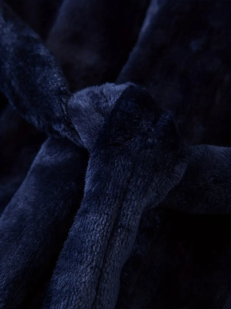peignoir capuche bleu enfant