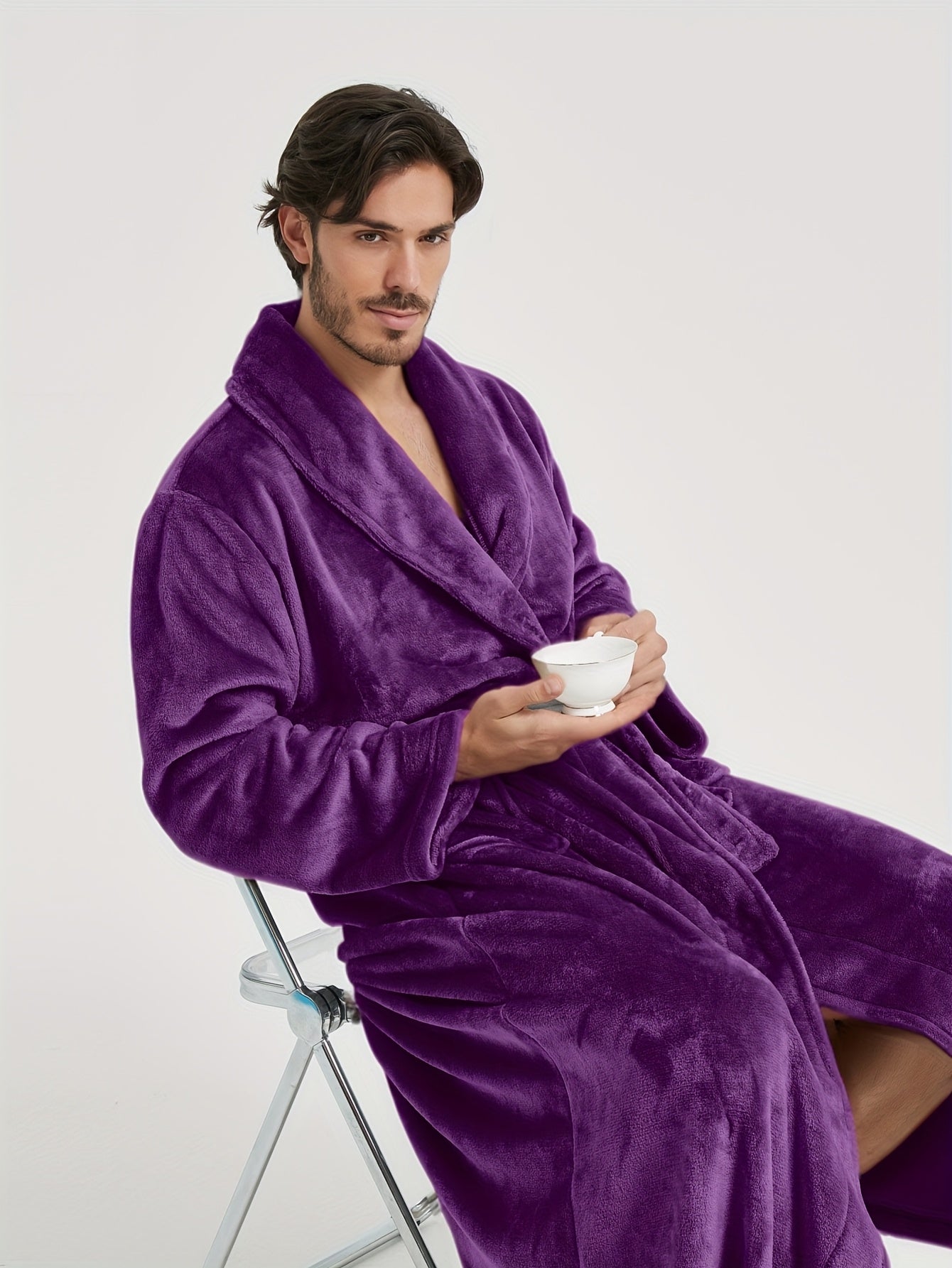 confortable peignoir polaire