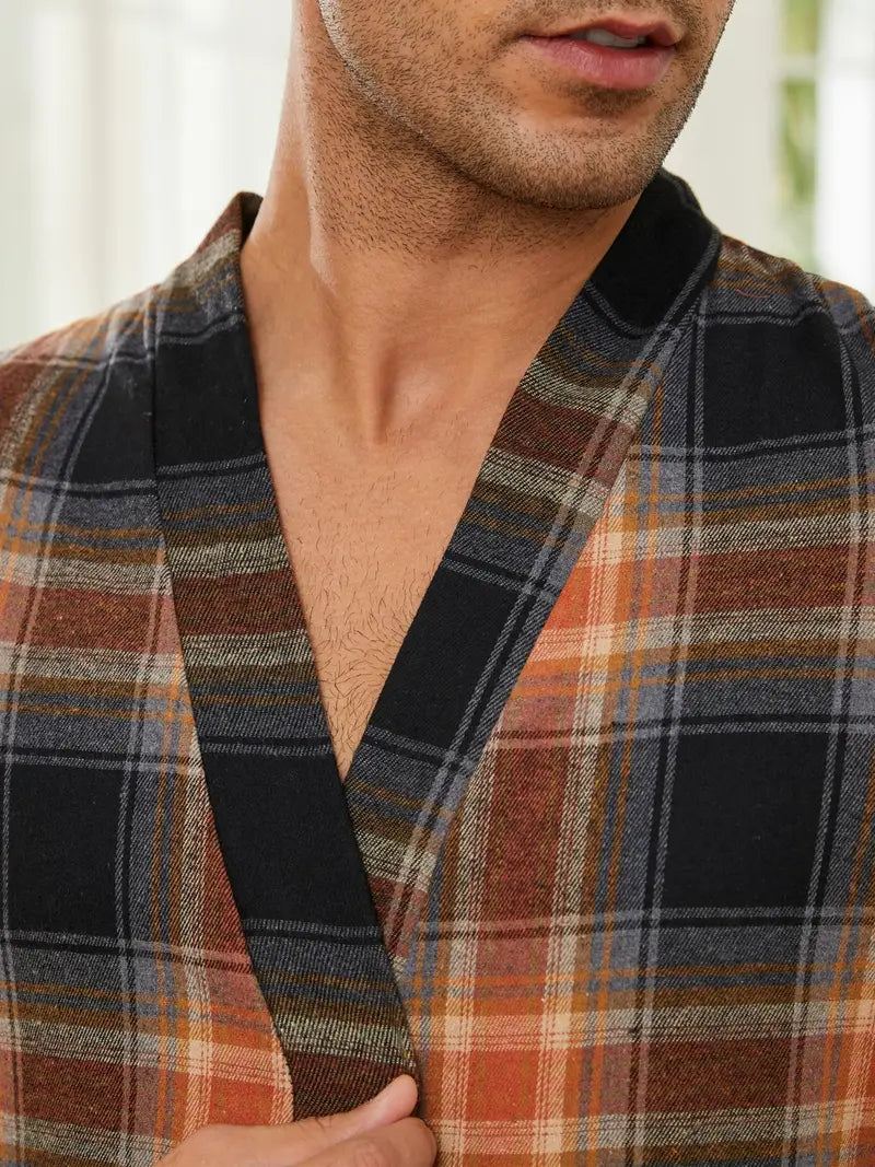 kimono carreaux relaxant