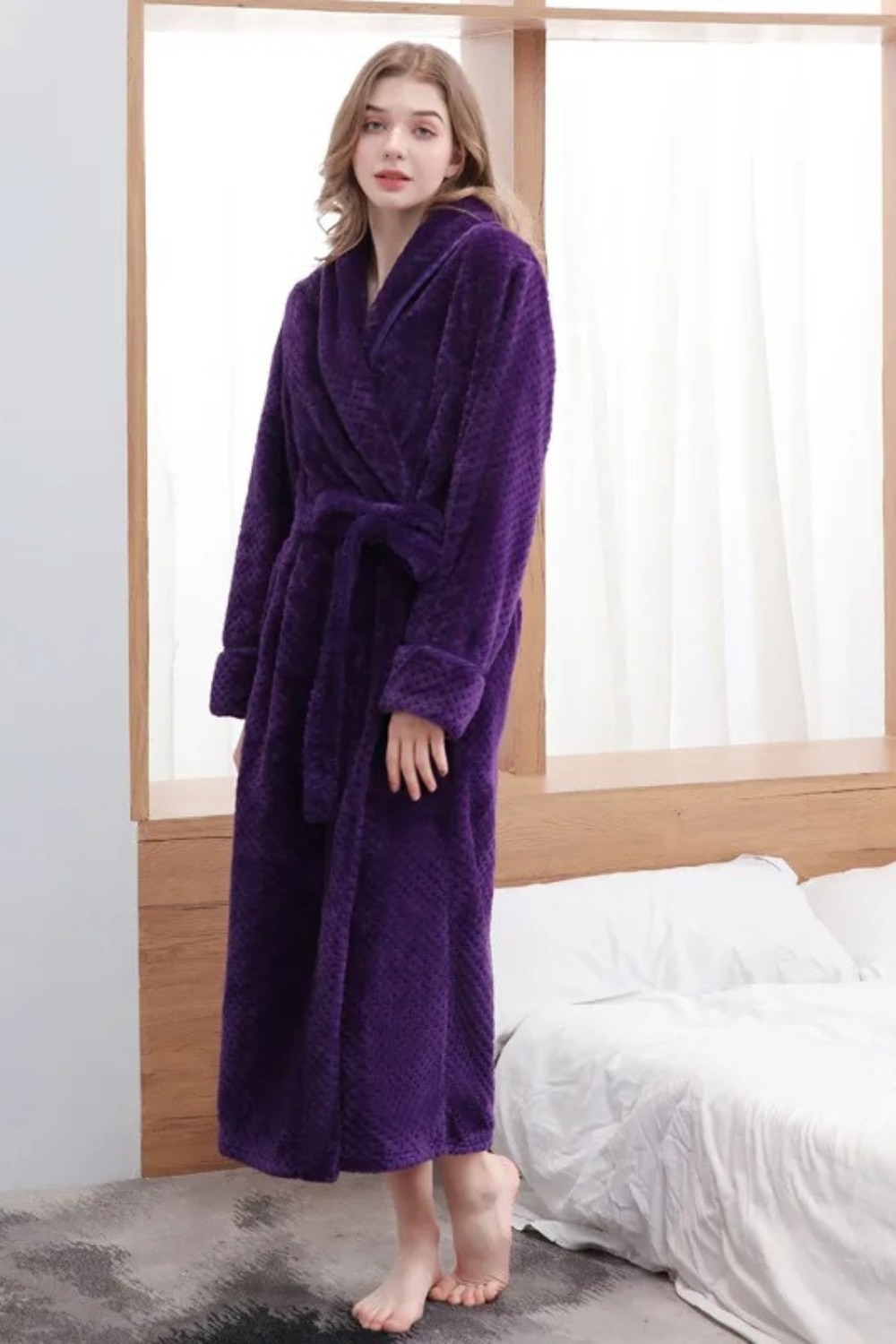 peignoir chaud de luxe