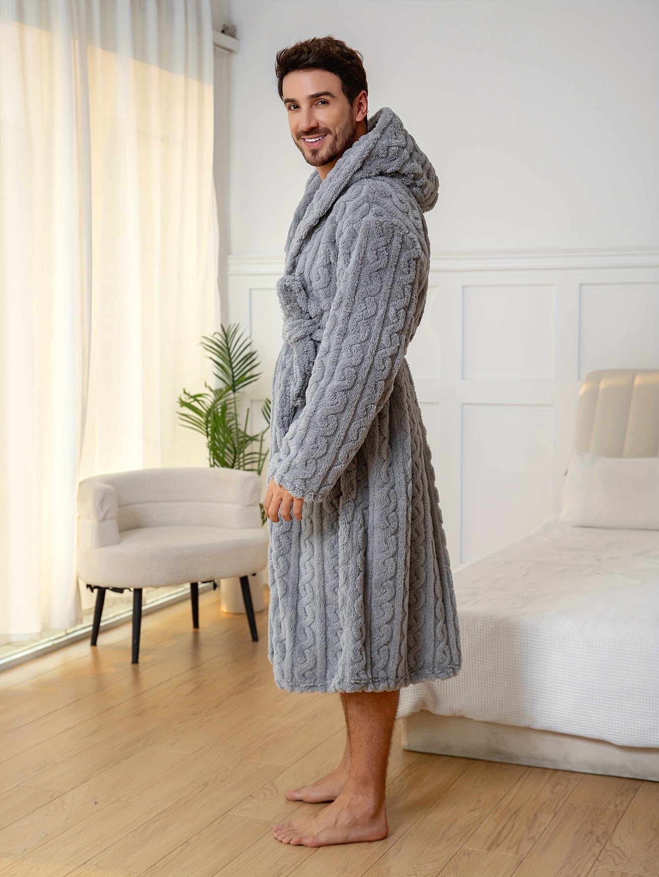 peignoir homme stylé