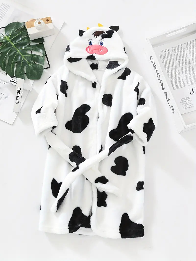peignoir de bain enfant motif vache