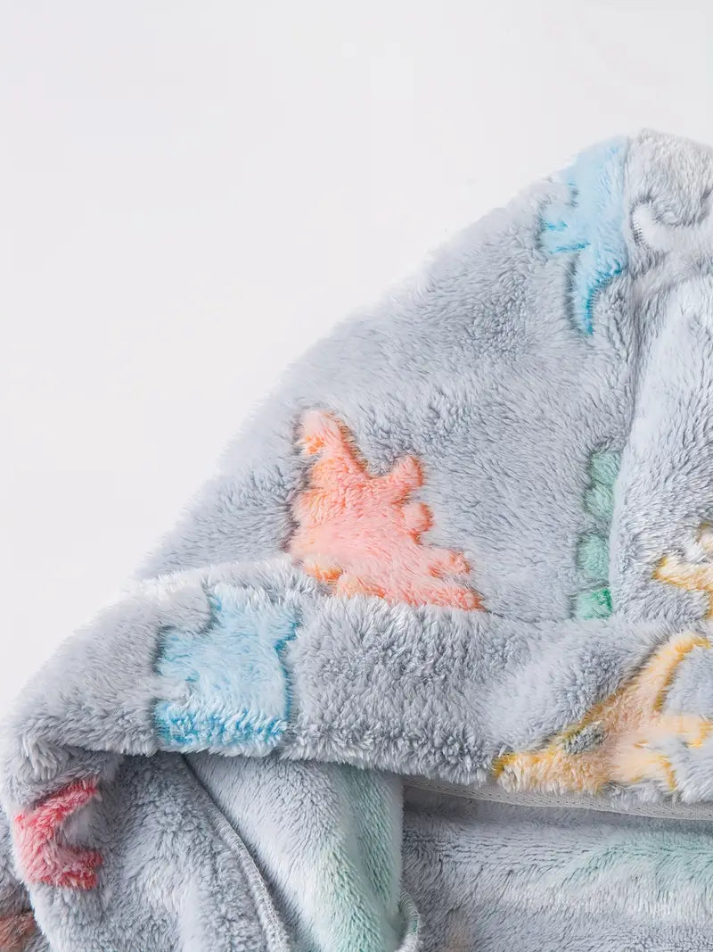 peignoir enfant éponge gris