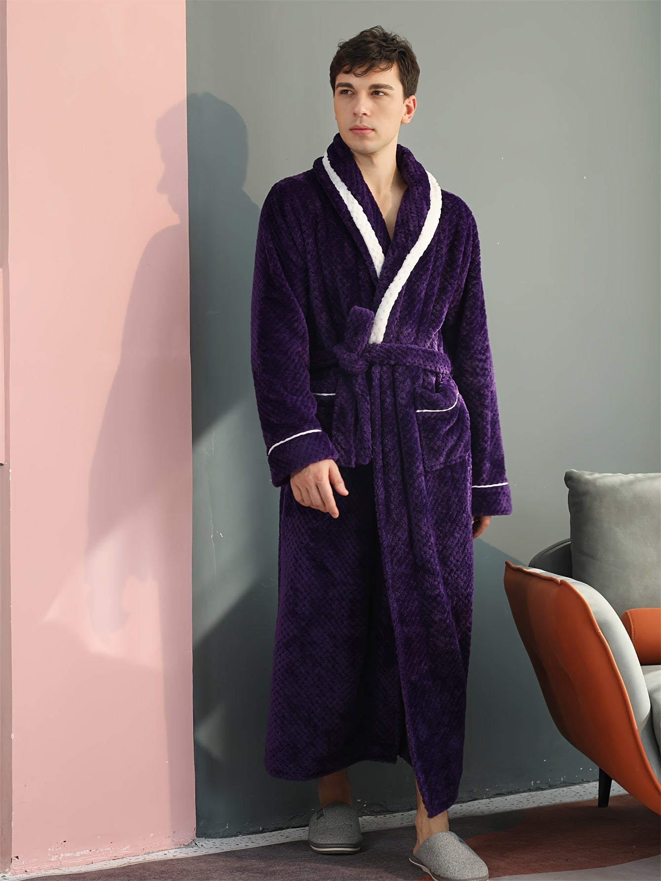 élégant peignoir velours