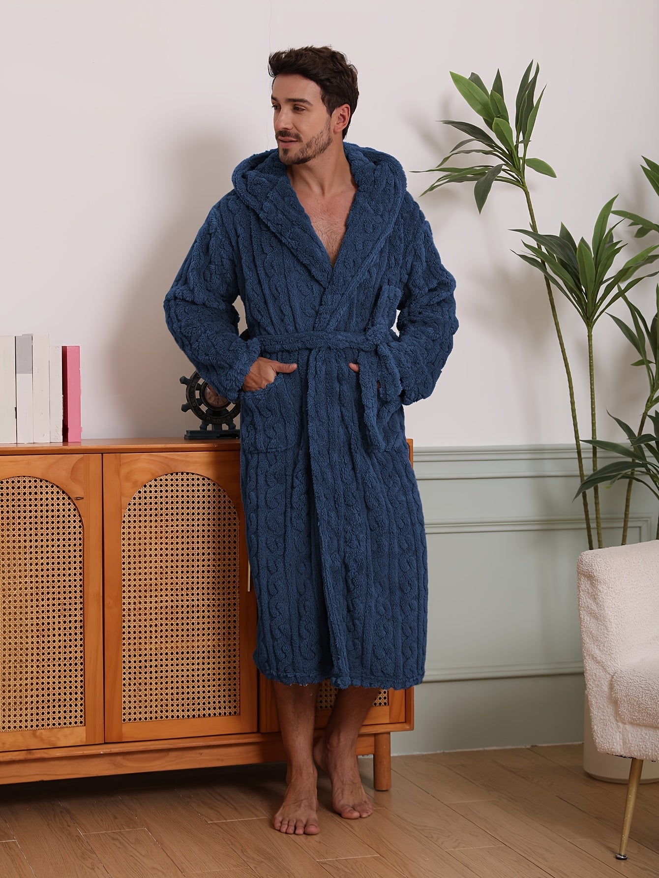 peignoir homme doux