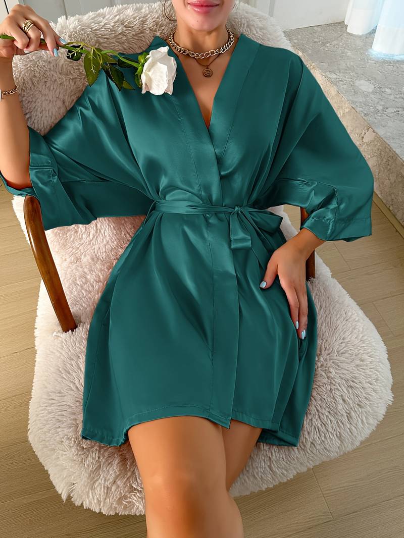 peignoir pour femme en satin