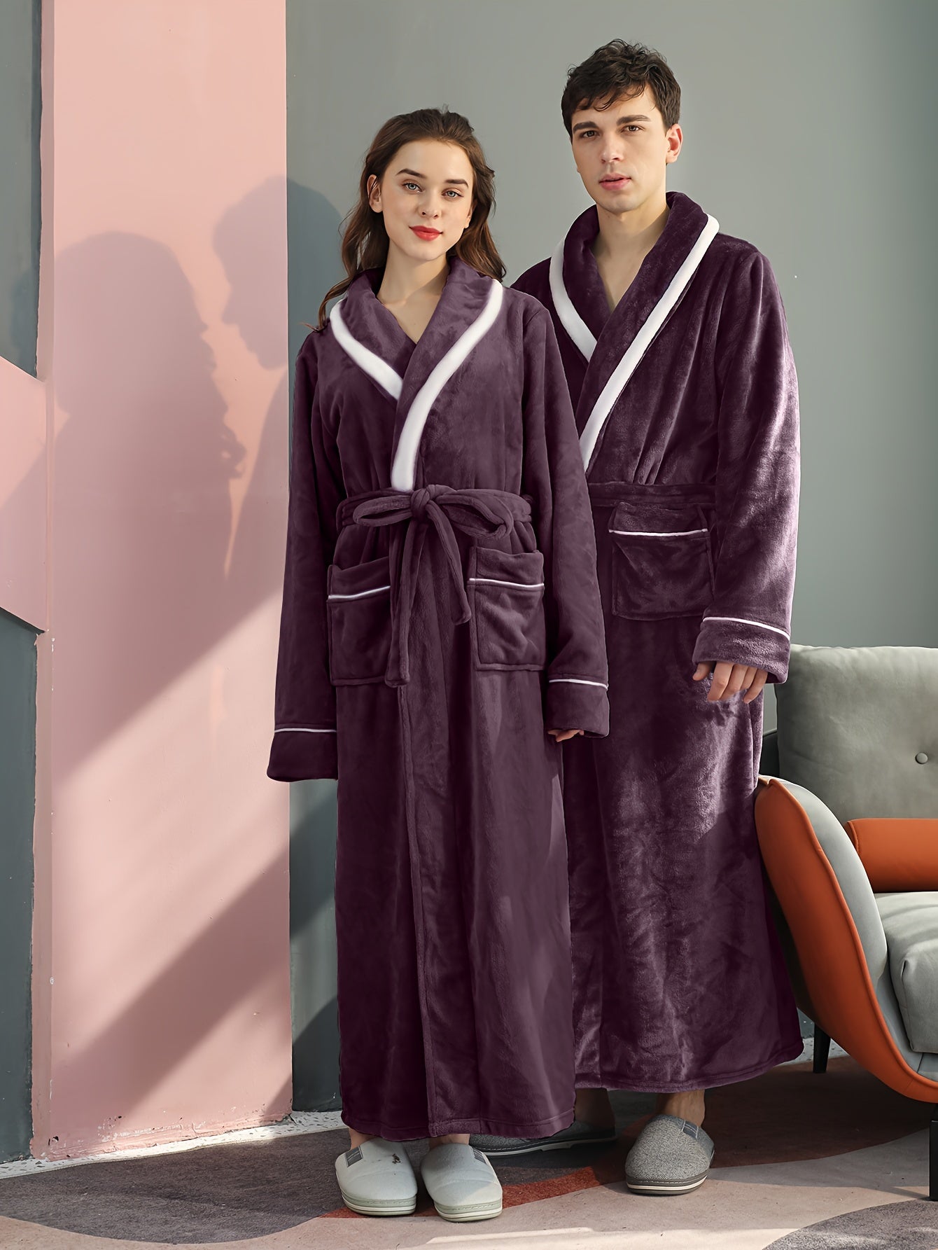 chic peignoir nid d'abeille