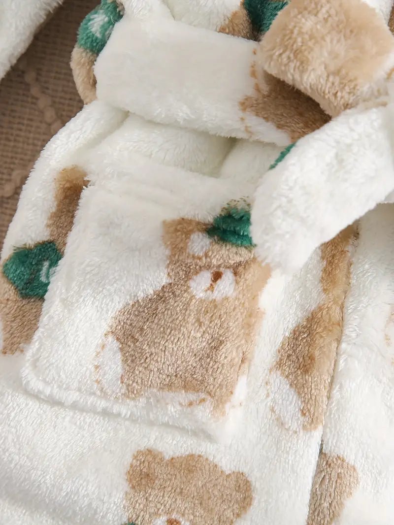 robe de bain ours enfant