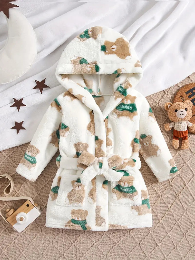 peignoir de bain enfant ours