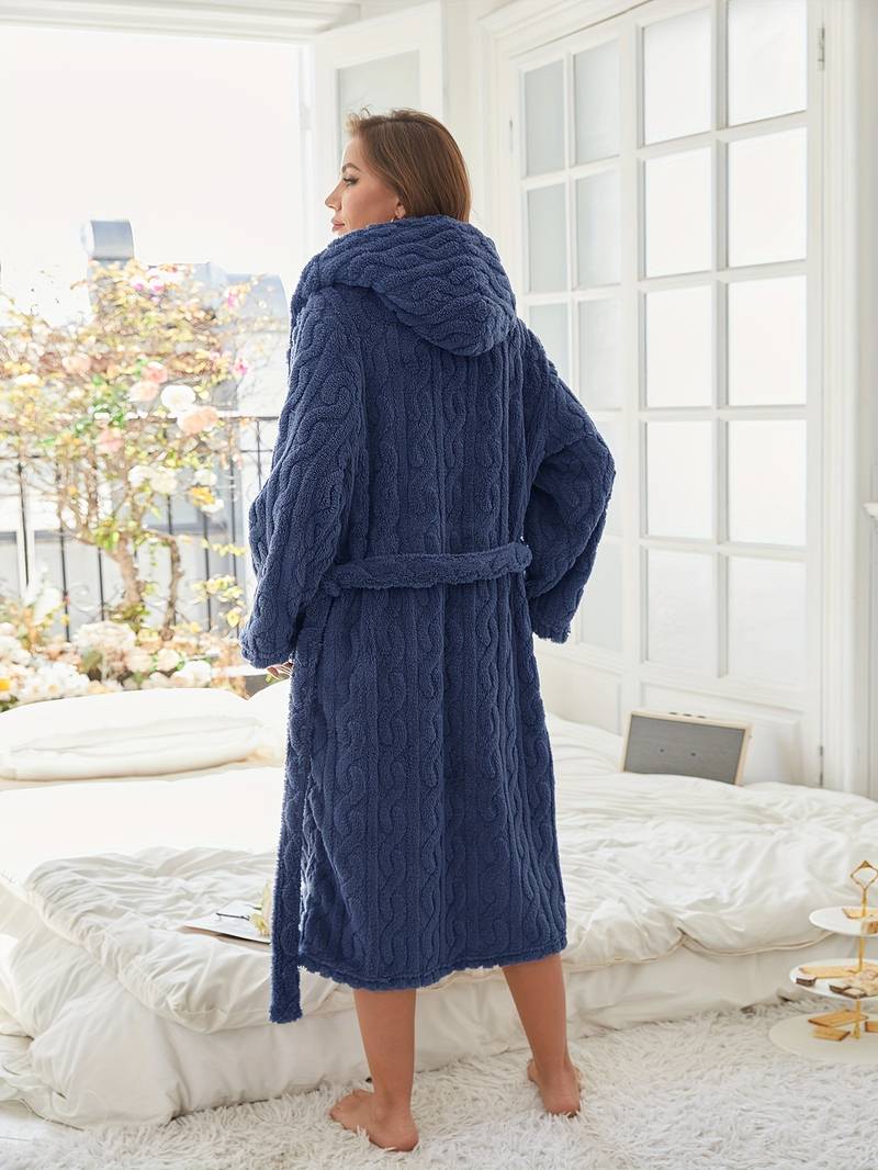 capuche peignoir polaire