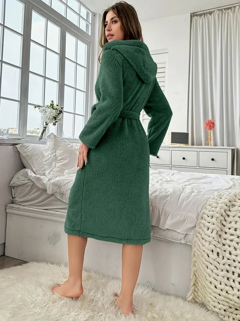 grande taille peignoir vert