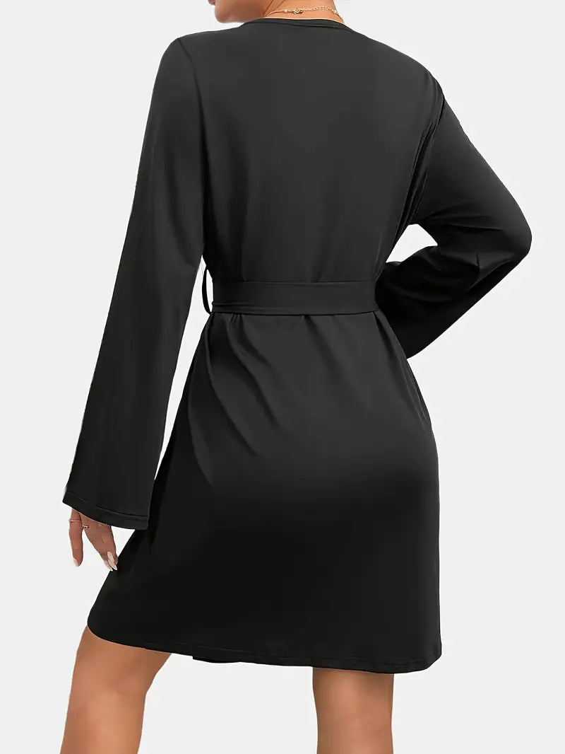 Peignoir grande taille noir