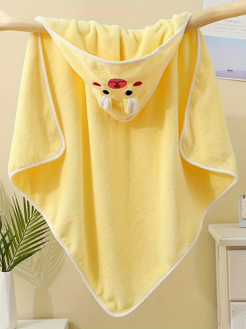 cape de bain colorée bébé