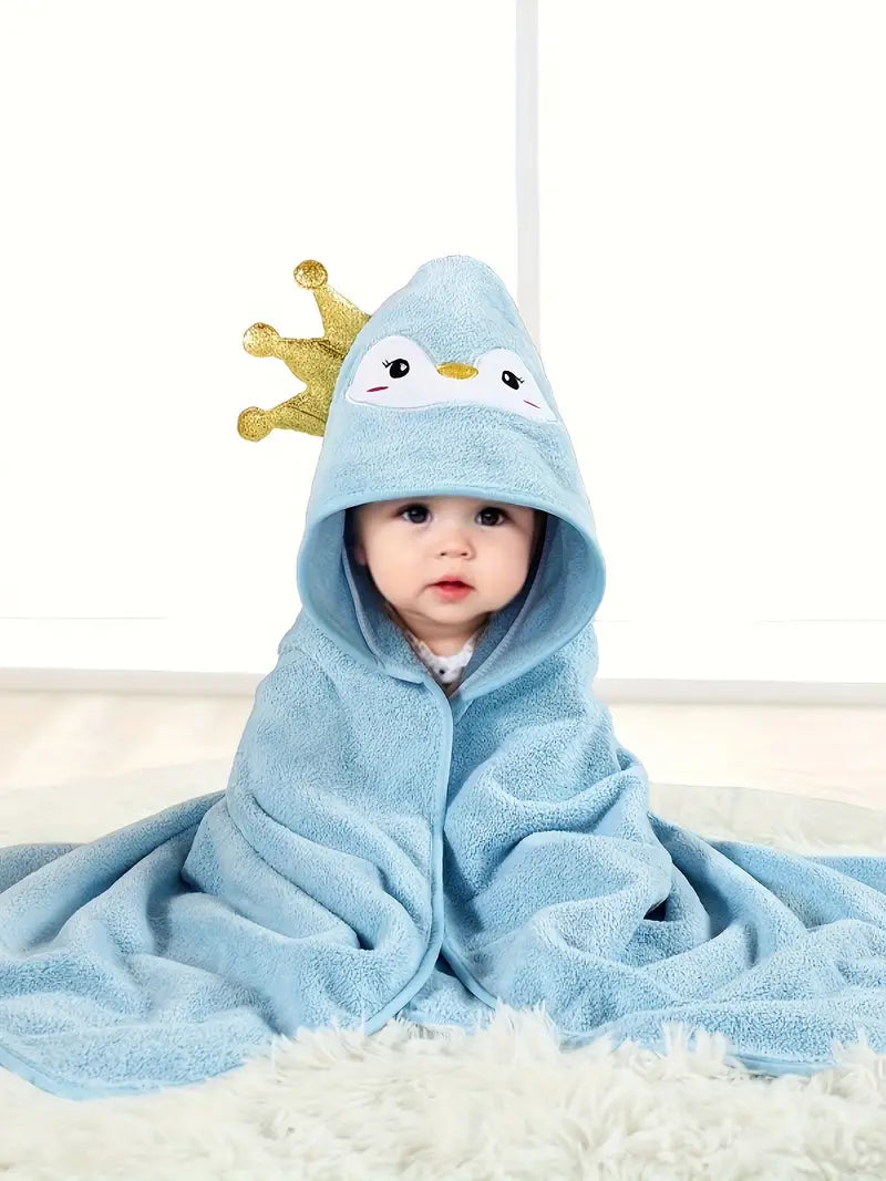 cape de bain colorée bébé