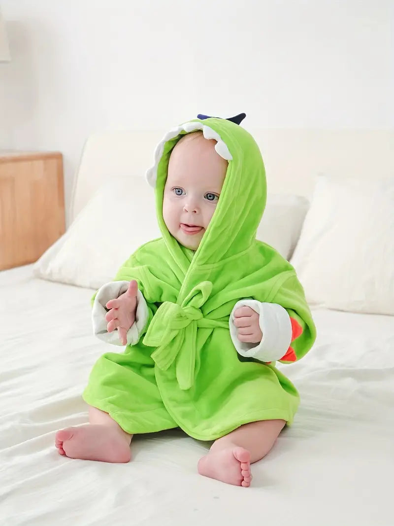 Cape de bain verte pour nourrissons