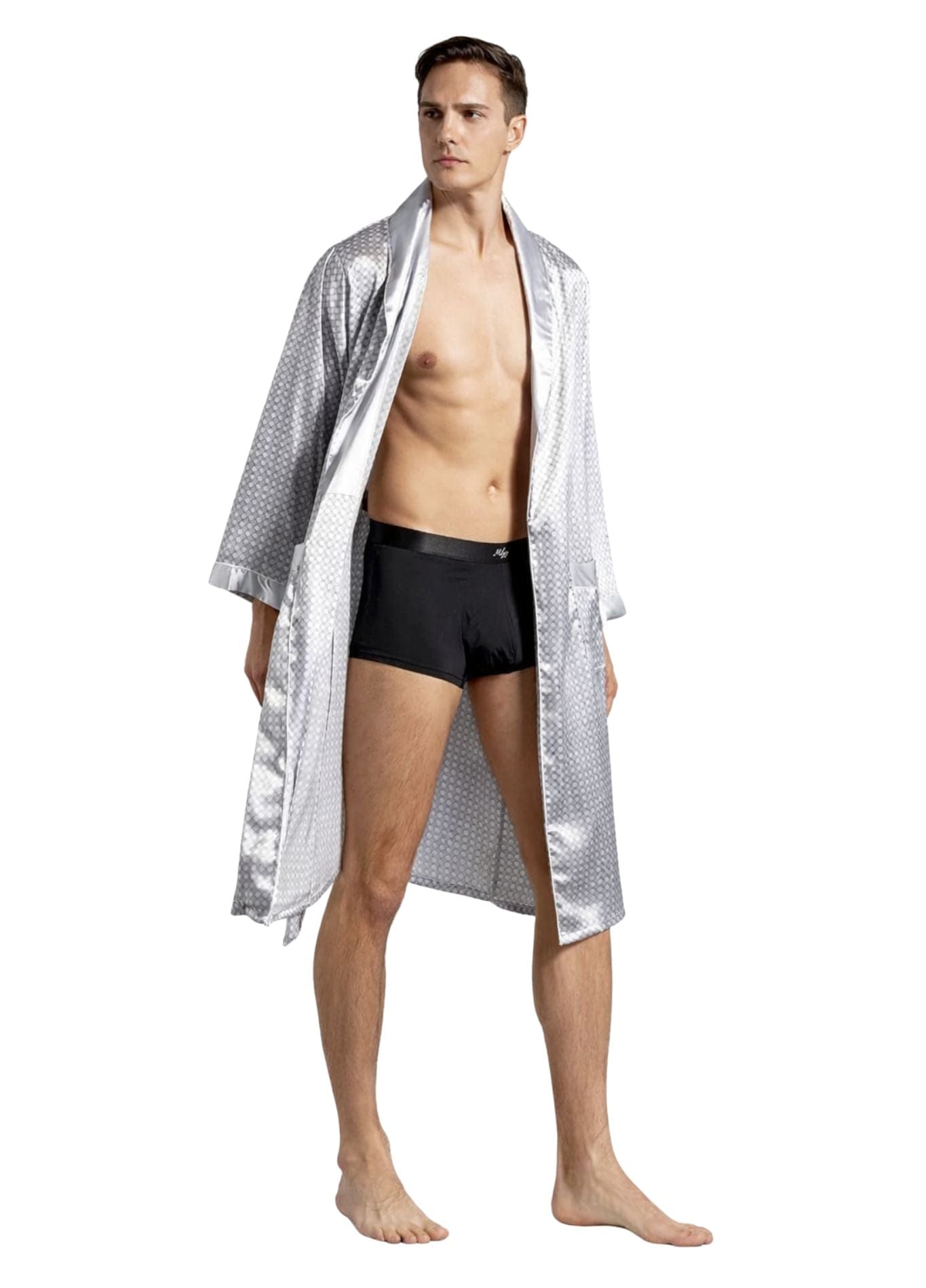 Peignoir de bain léger argenté