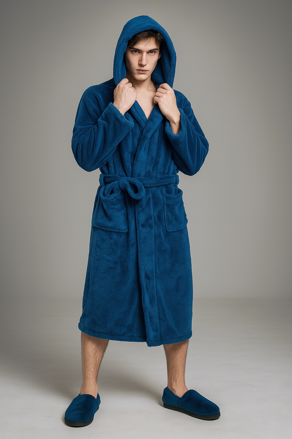 peignoir capuche doux