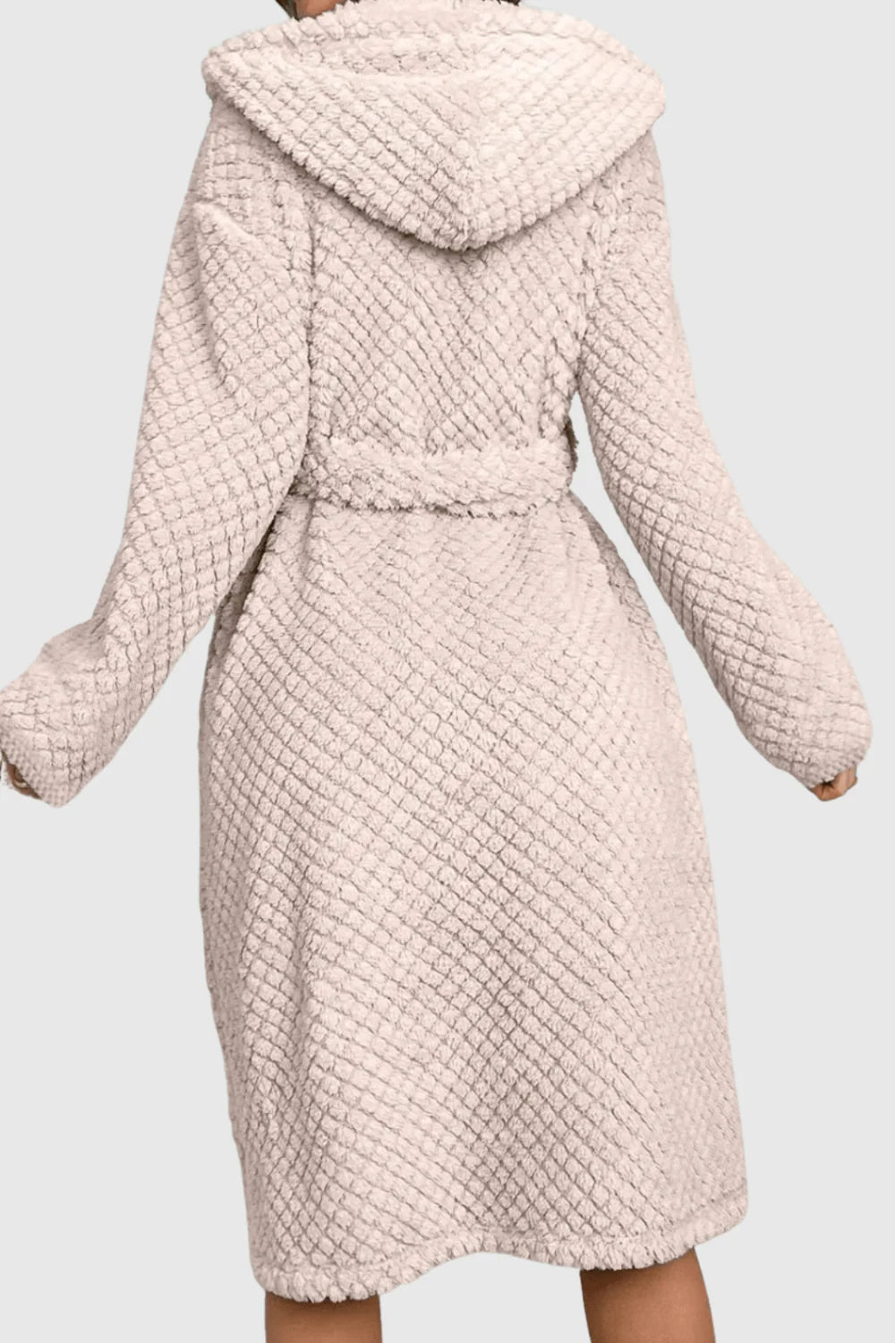 peignoir à capuche doux