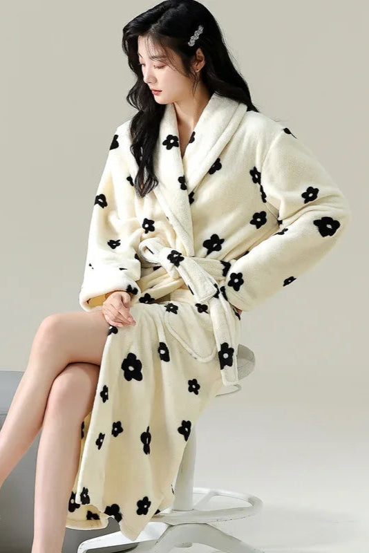peignoir élégant femme