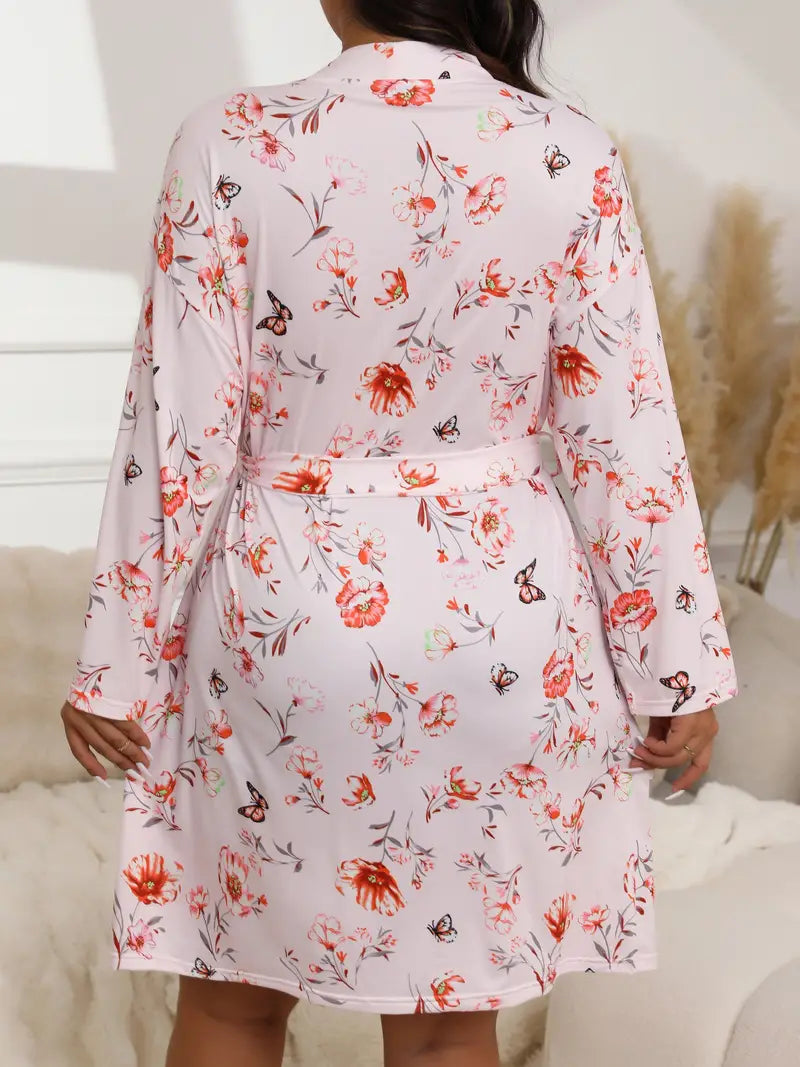 peignoir doux et floral