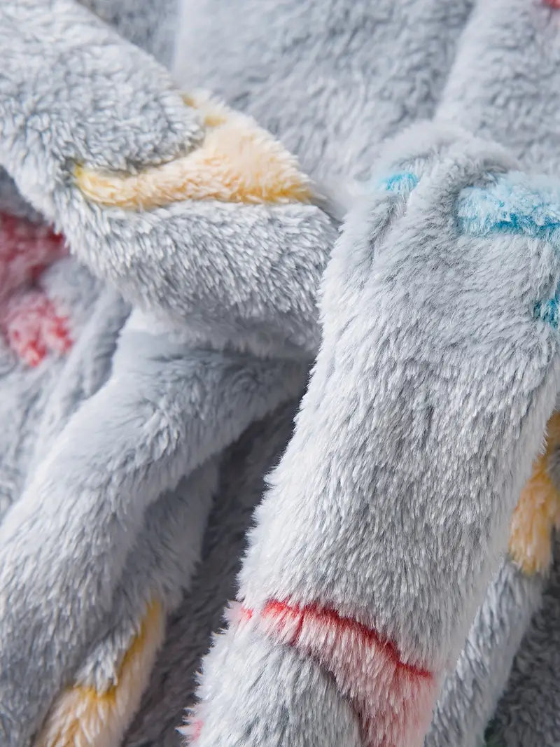 robe de chambre enfant grise