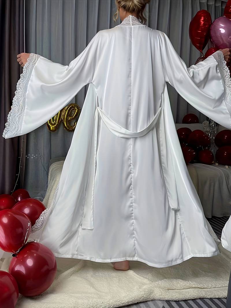 confort du peignoir en satin