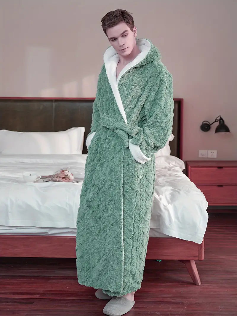 peignoir à capuche éponge