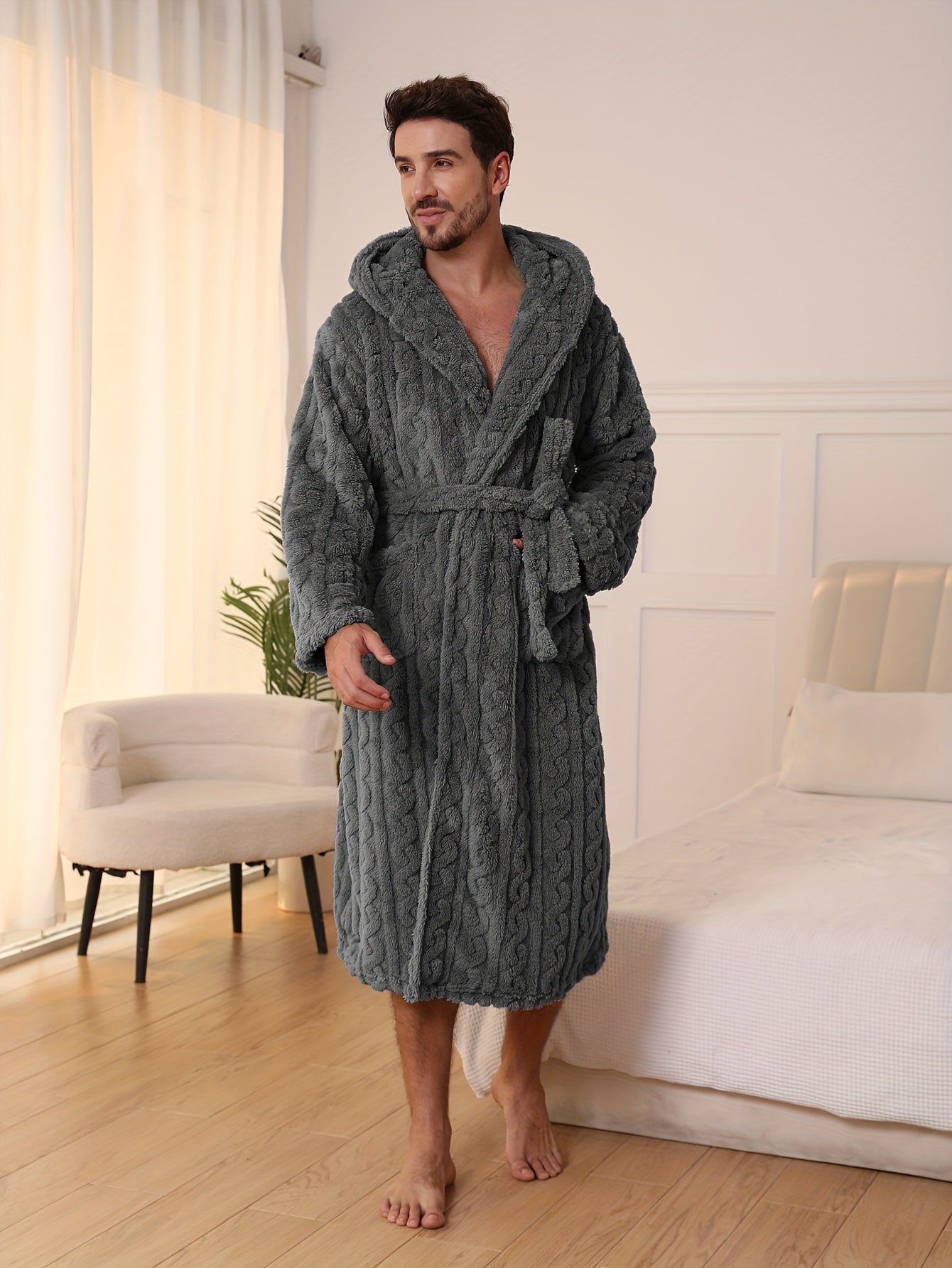 peignoir homme chaud