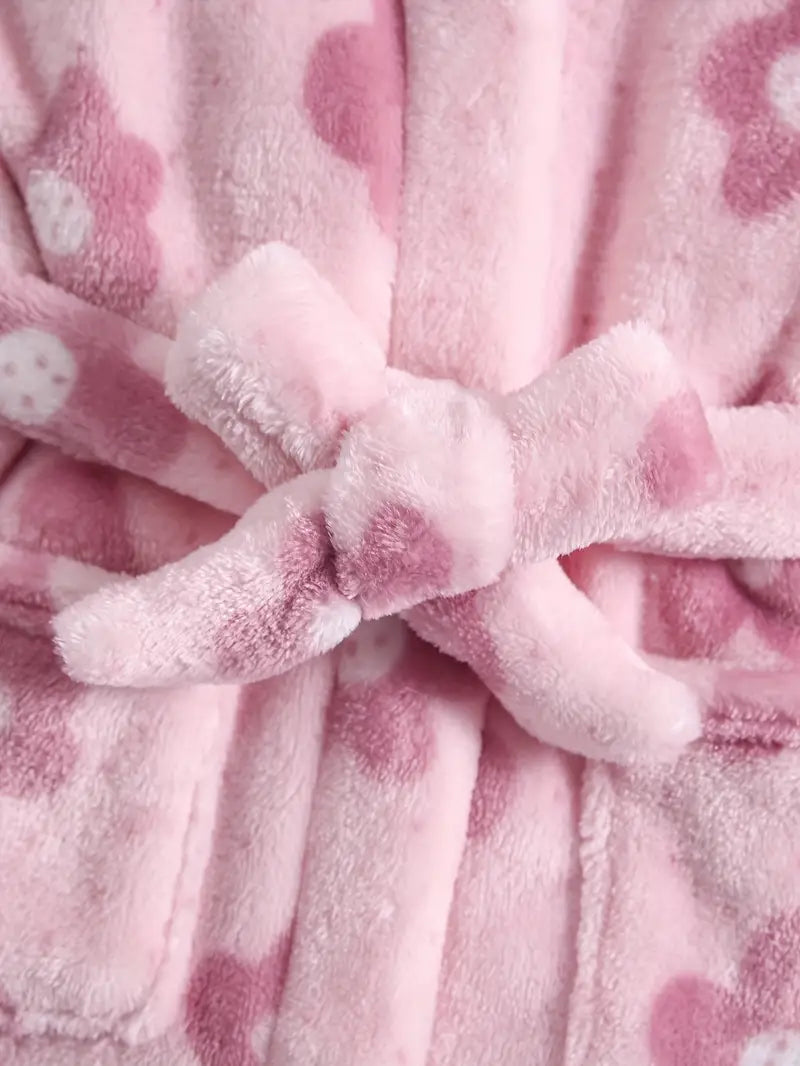 peignoir de bain floral enfant