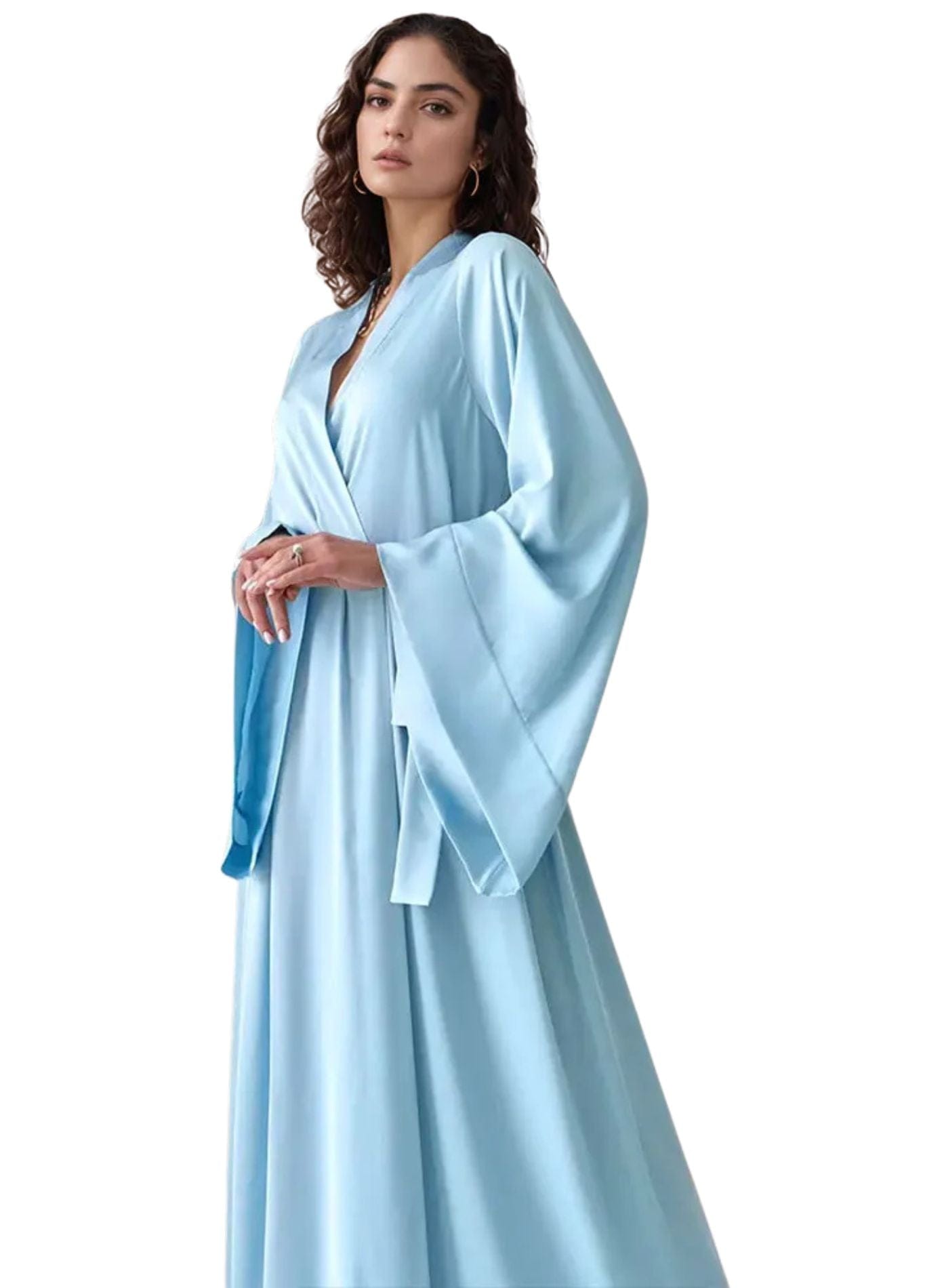 élégant peignoir satin