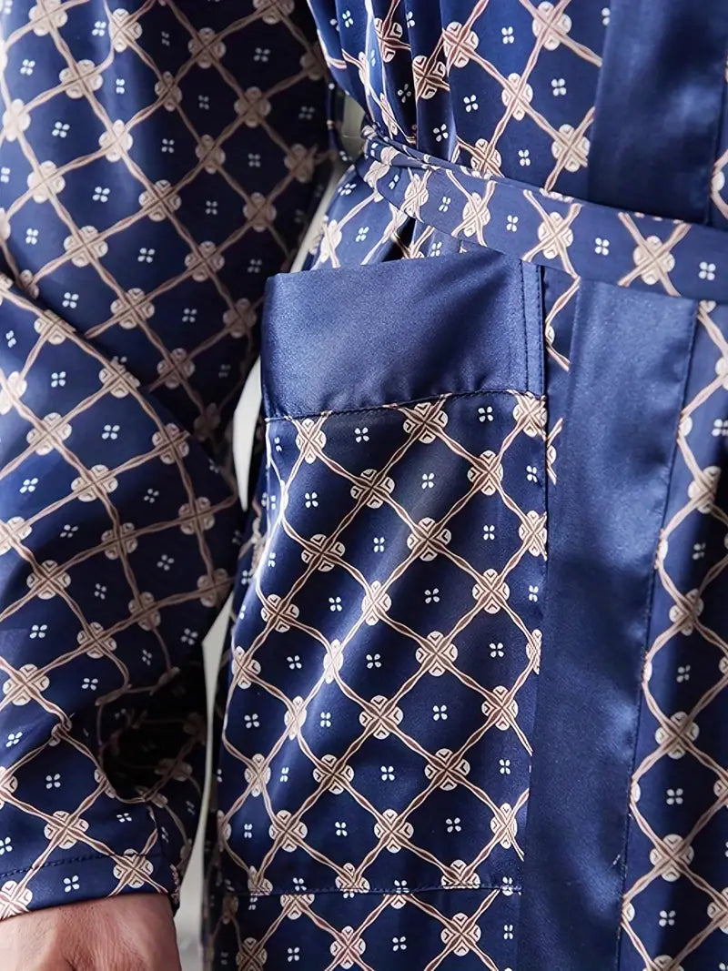 peignoir cocon bleu